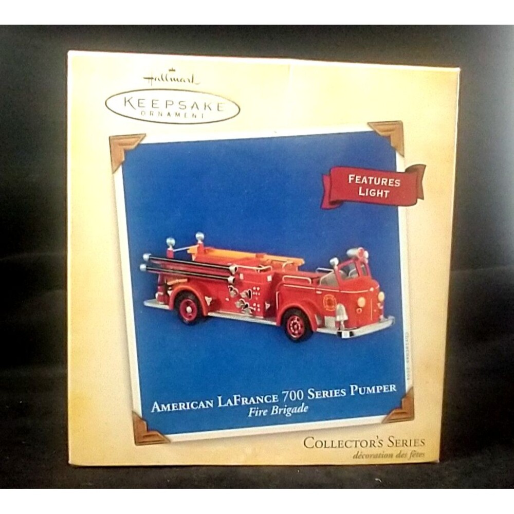 Hallmark NEW 2004 American LaFrance 700 Pumper #2 Fire Brigade Series Christmas